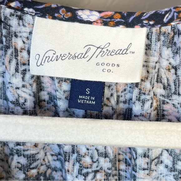 Target boho peasant ruffle tiered floral balloon long sleeve midi Cottagecore - Picture 9 of 10